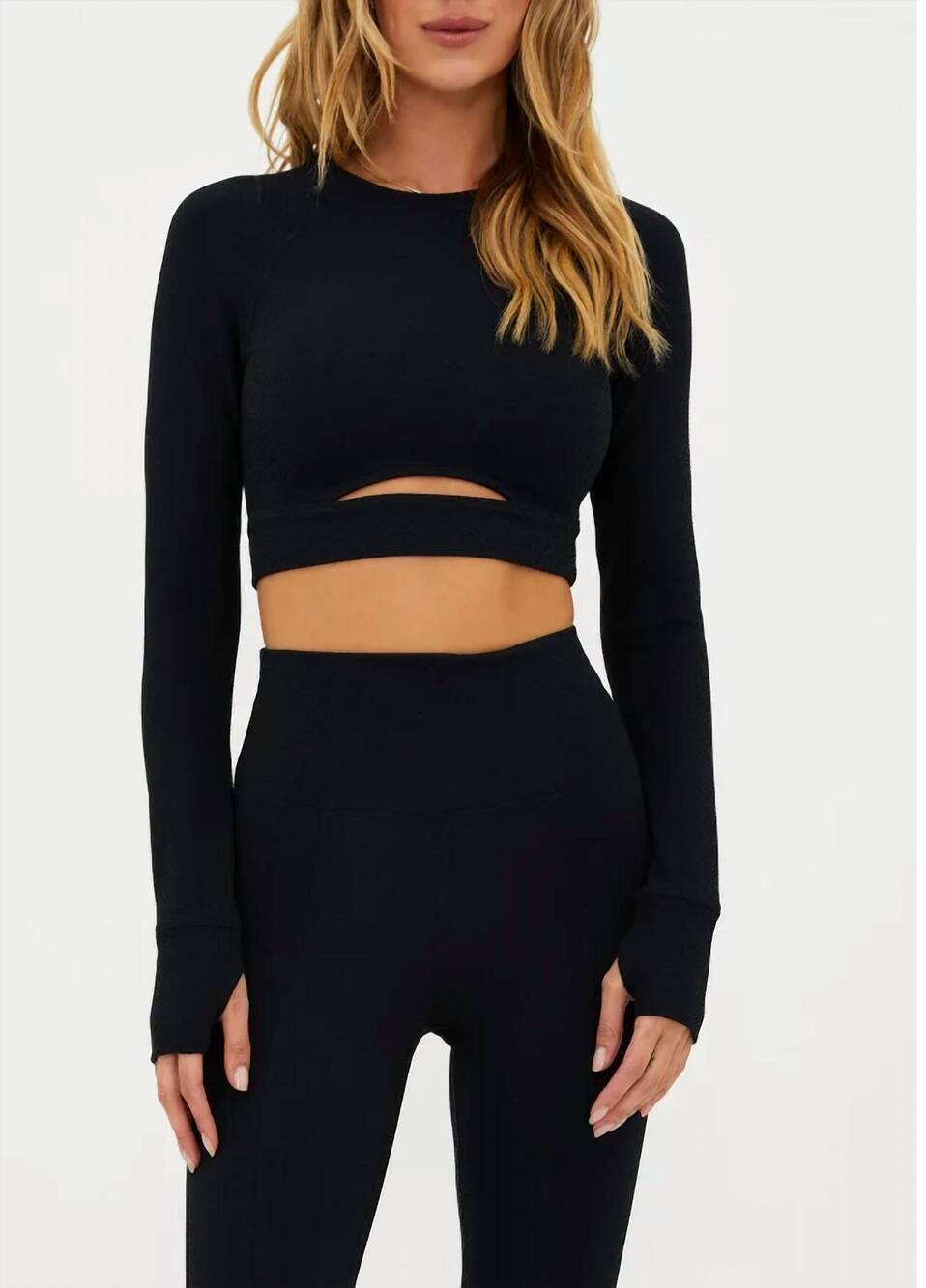 NEW BEACH RIOT women's francine top in black